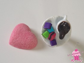 Bague Tasse de chocolat avec des petits réglisse