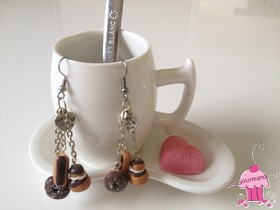 Boucle pendante Trio de biscuits