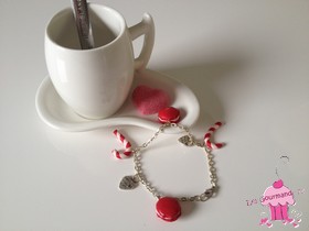 Bracelet macarons et cannes à sucre