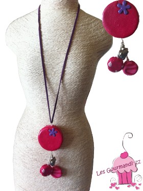 Collier 3 macarons
