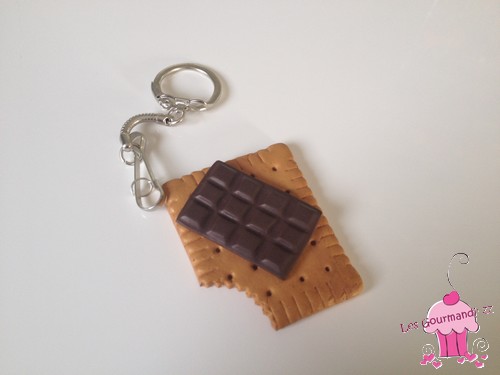 Porte clef petit Lu et Tablette de chocolat